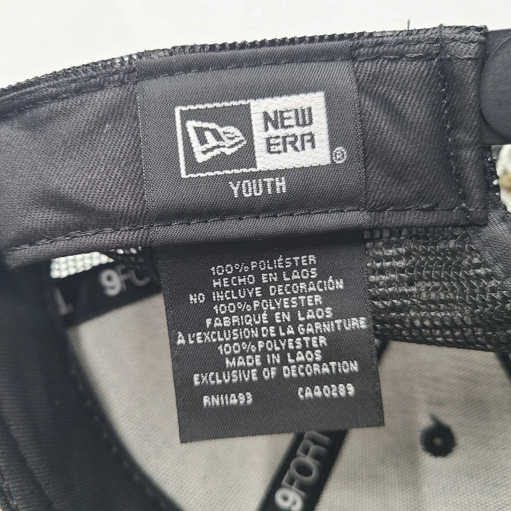 Youth New Orleans Saints Hat Snapback Trucker Mesh New Era 9Forty Black Camo NFL